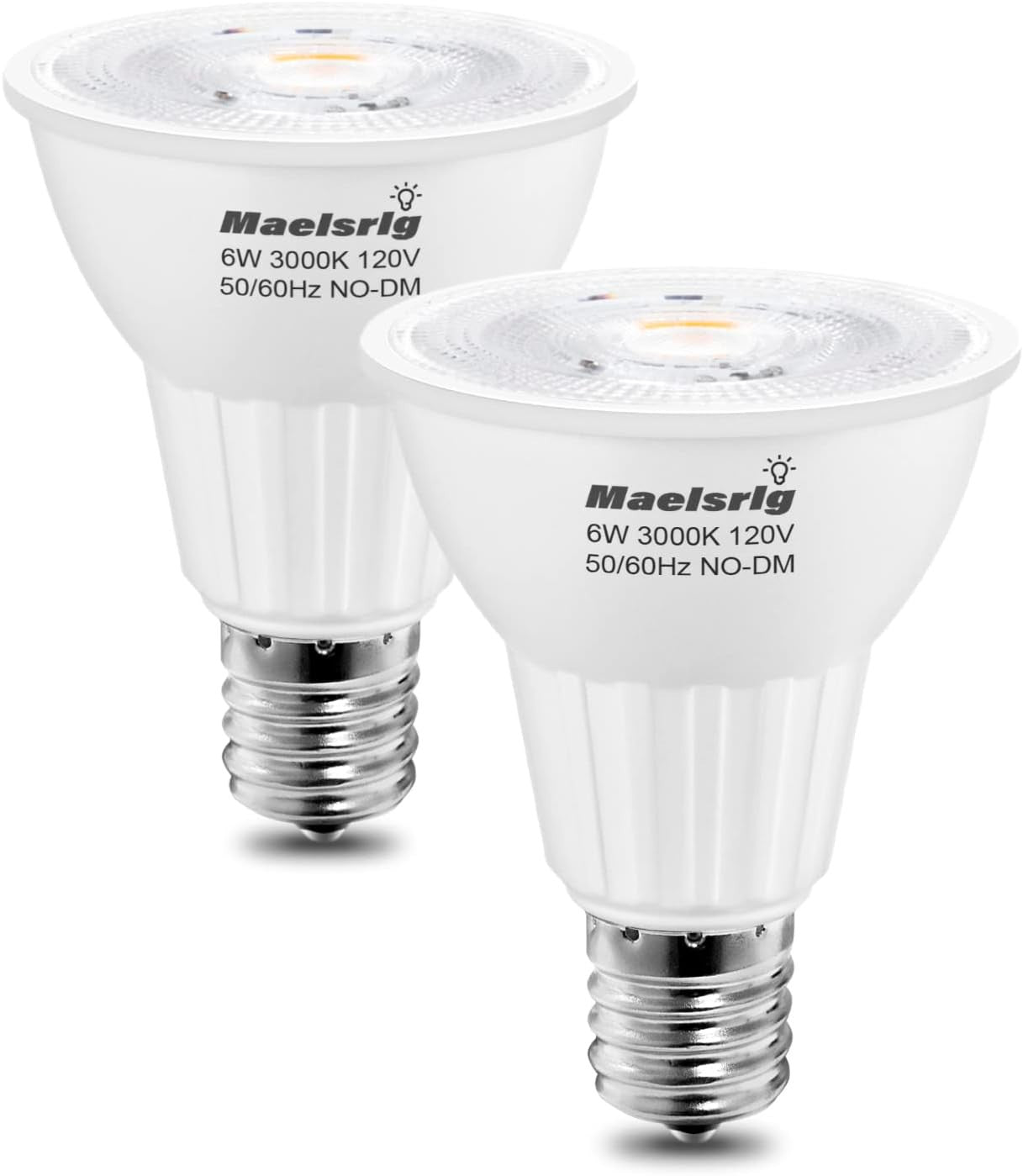 E17 LED Bulb 6W(60 Watt Equivalent), Intermediate Base Spotlight Bulb, Warm Whit