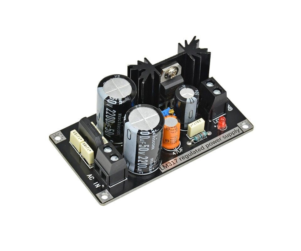 Adjustable Regulated Power Supply Board LM317 AC-DC with Rectifier Filter Boards