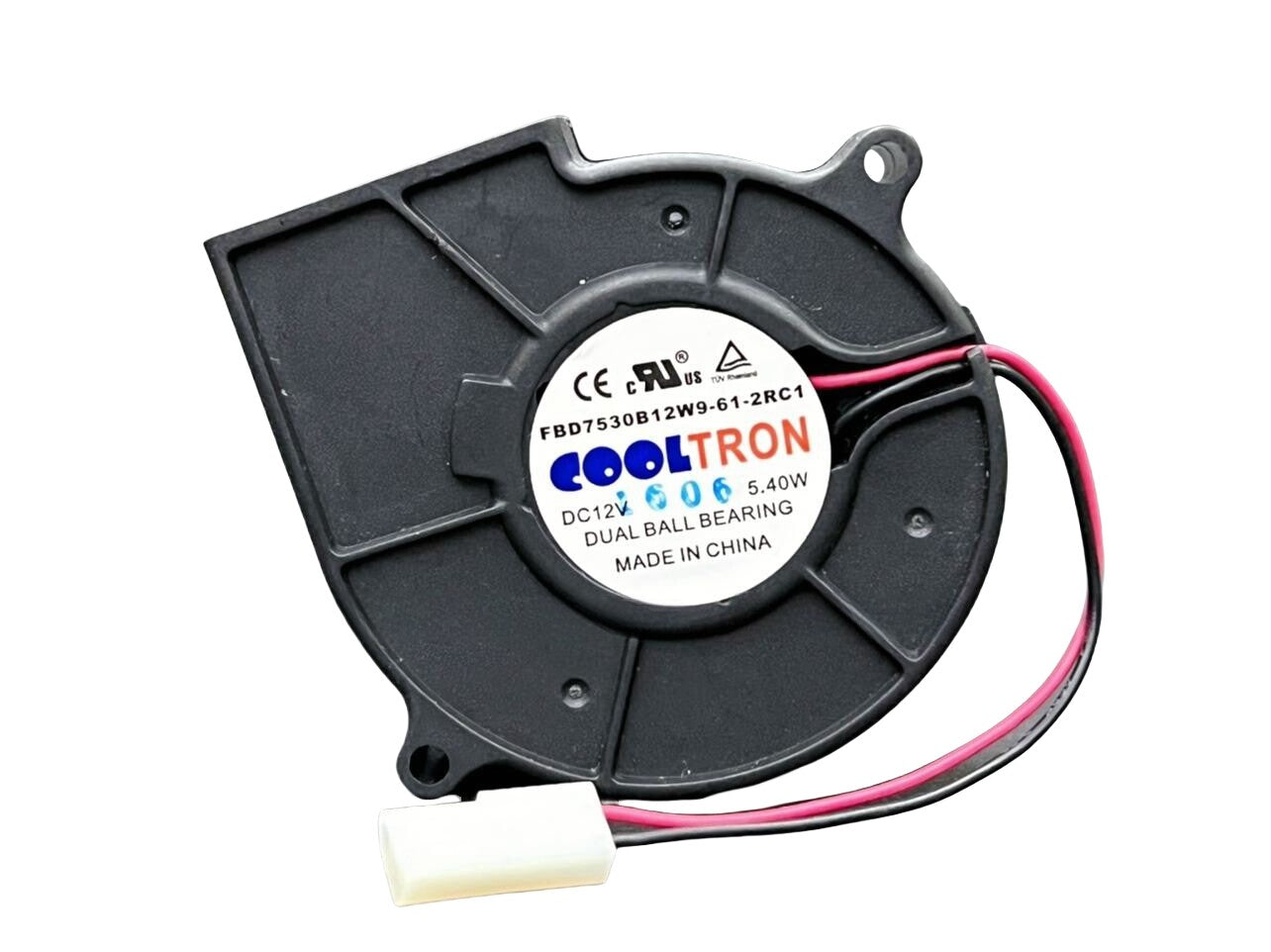 1/piece FBD7530B12W9-61-2RC1 75* 30 12V 5.40W centrifugal turbine blower Fan