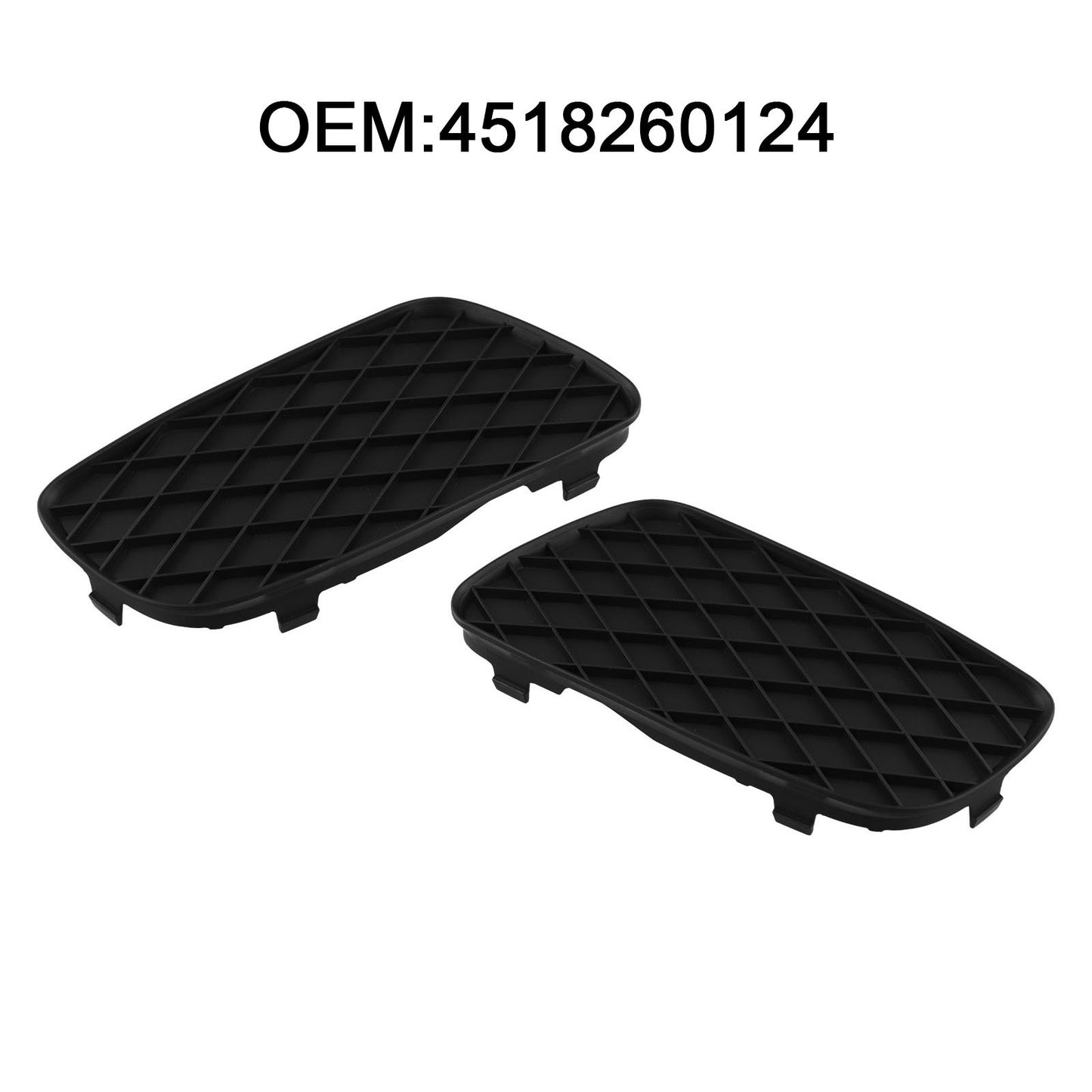 Bumper Compatible Fog Lamp Covers Designed for Smart For Fortwo Vehicles
