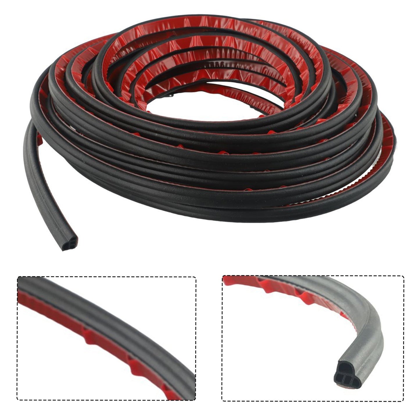 10M 2 Layer Seal Strip Car Door Trunk Weather Strip-Edge Moulding Parts//