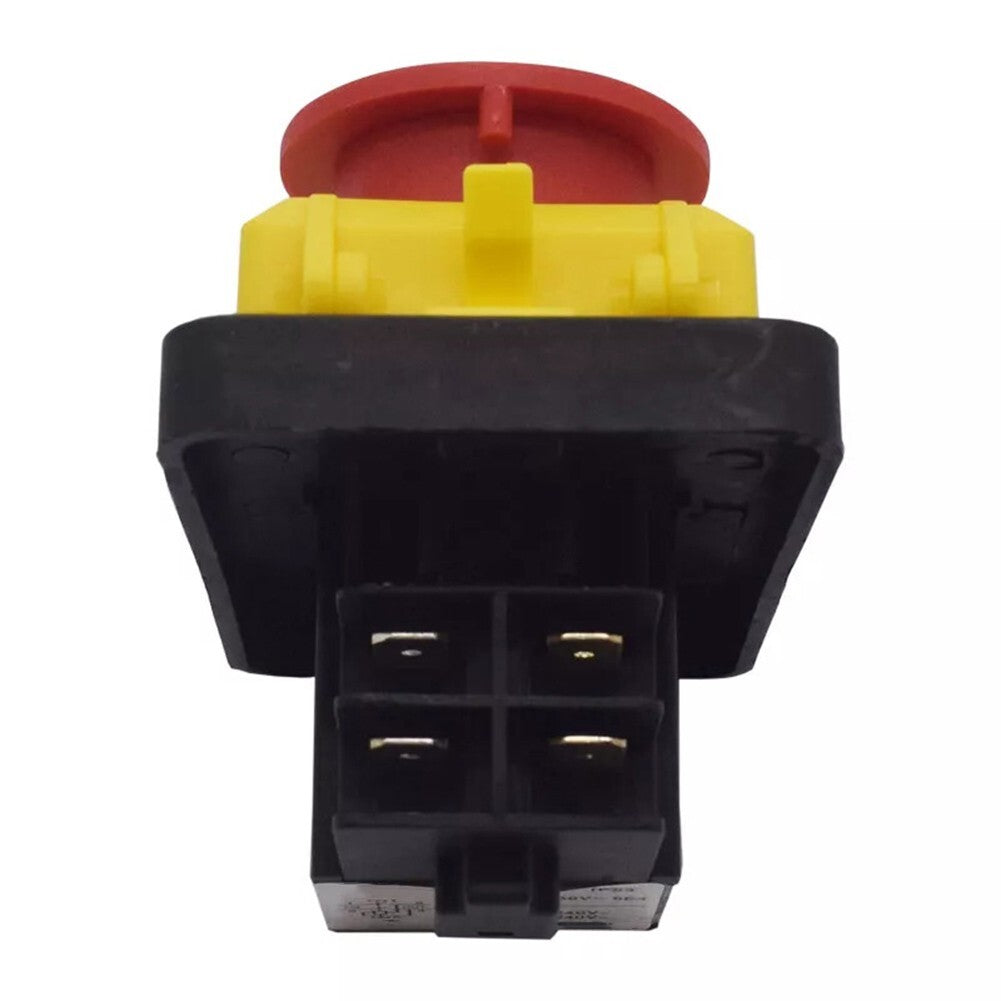 1PCS For KJD12 4-Pin 16A 250V Stop & Waterproof Magnetic Pushbotton Switch