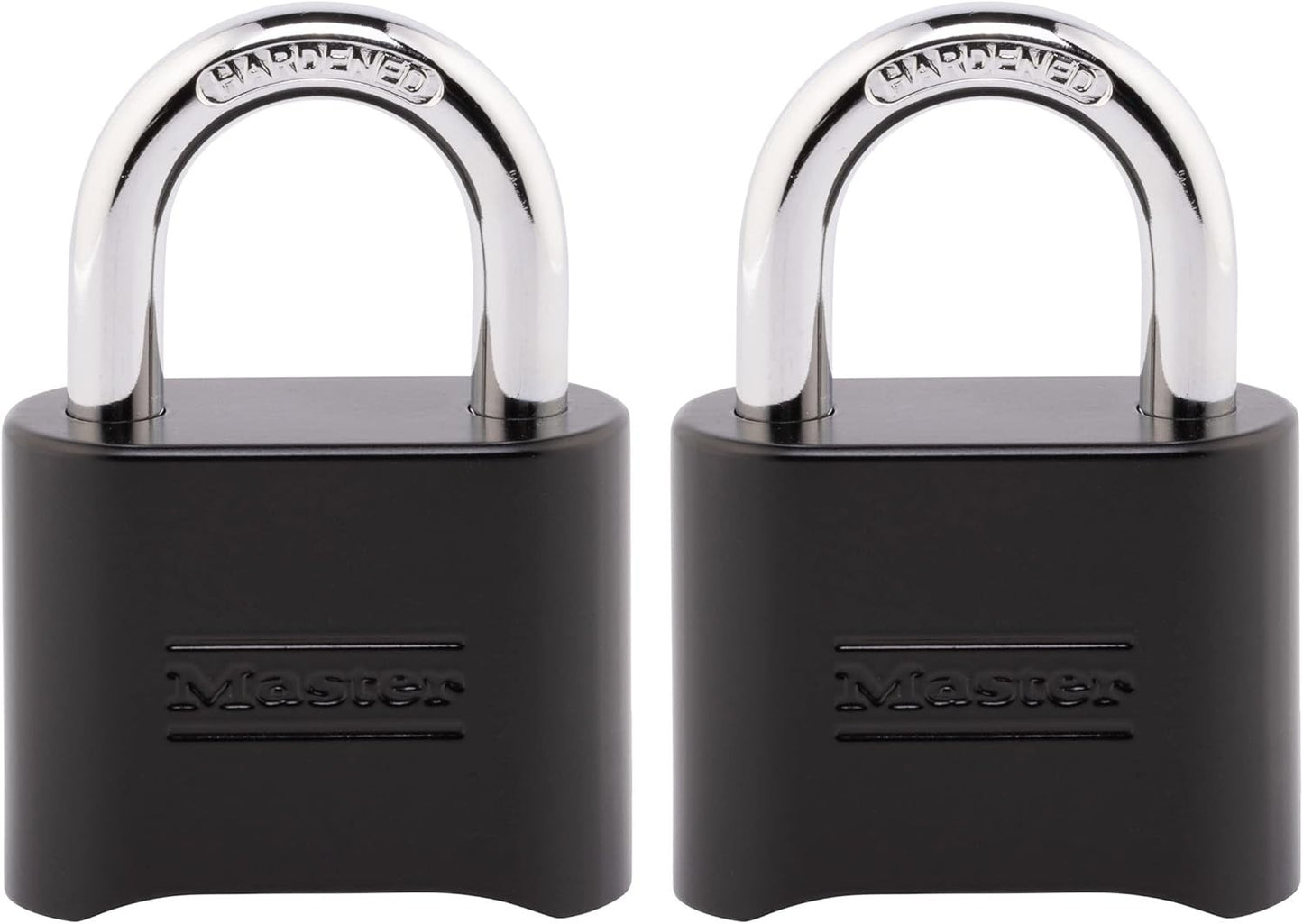 Black Combination Padlock, Set Your Own Combo Lock, Weather Resistant Indoor and