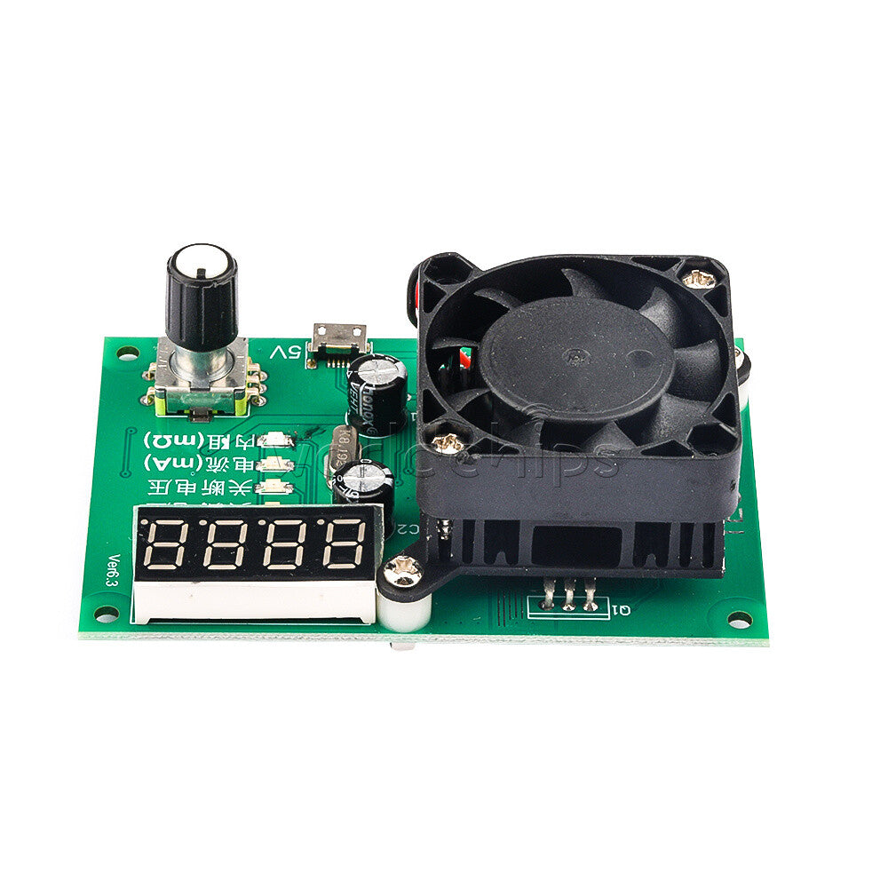 16W Electric Load Max 500AH LED Display TEC-06 Battery Capacity Tester With Fan