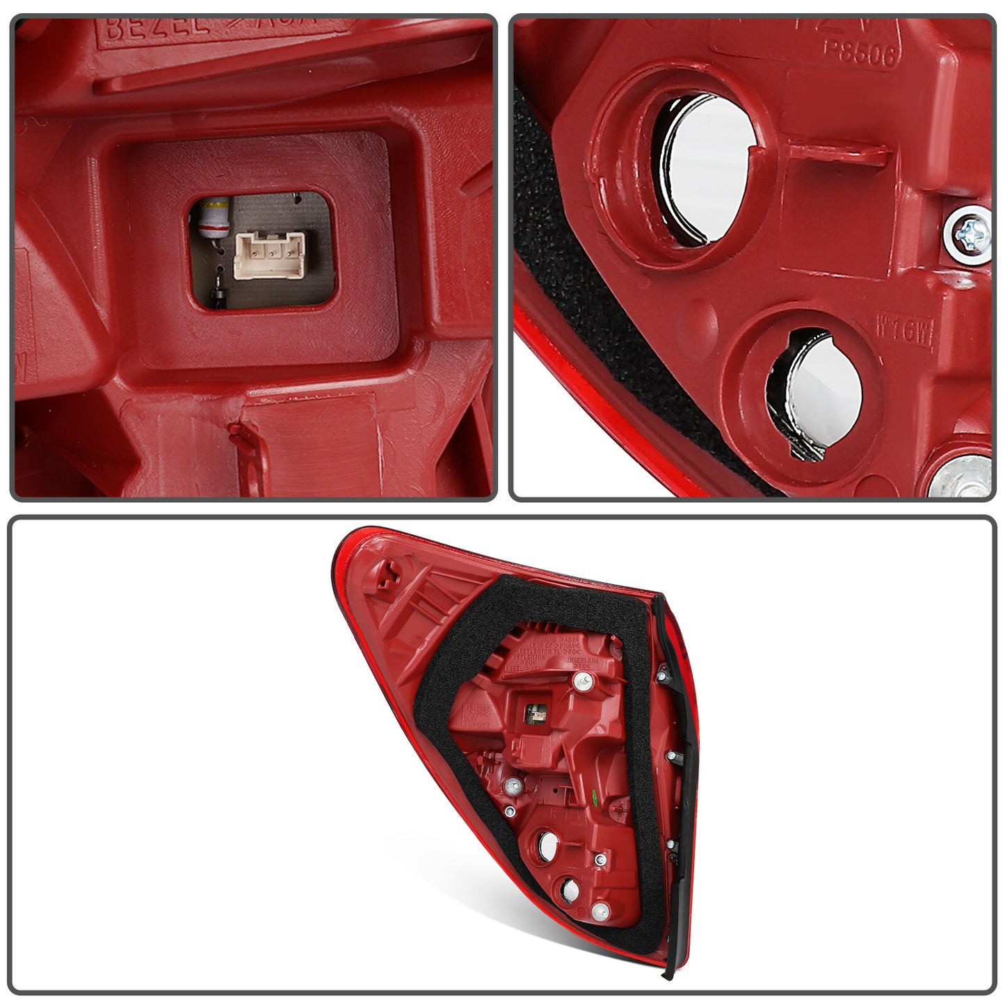 For Toyota RAV4 2009-2012 Rear Brake Passenger Side Tail Light Assembly