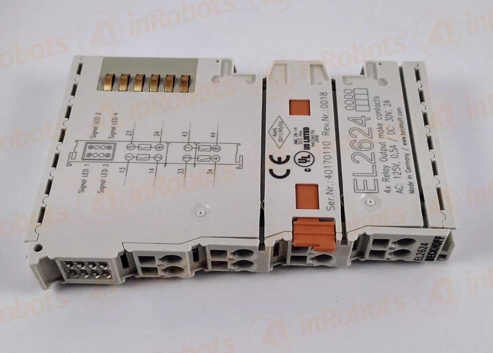 1PC  Beckhoff EL2624 EtherCAT 4-Channel Relay Output module - Free Shipping