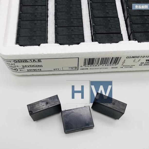 10Pcs  OMRON Relay G5NB-1A-E 24VDC One Set of Normally Open 4-pin 5A250VAC