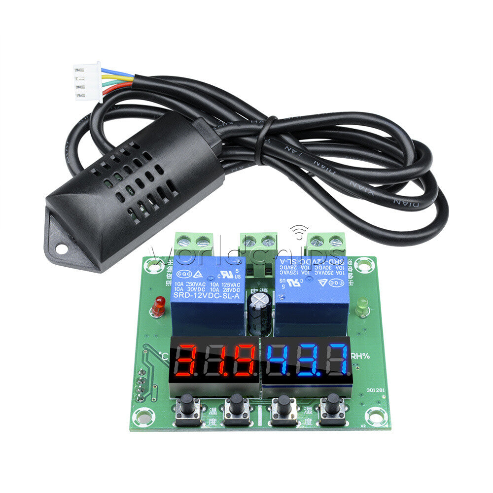 XH-M452 DC 12V LED Digital Display Temperature Humidity Thermostat Controller