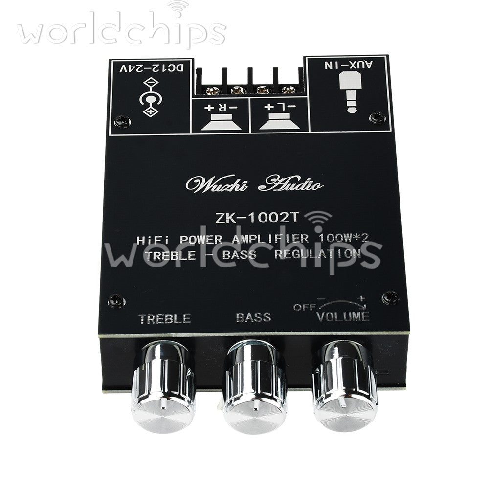 ZK-1002T Bluetooth 5.0 TPA3116 2-Channel 100WX2 Digital Audio Amplifier Module