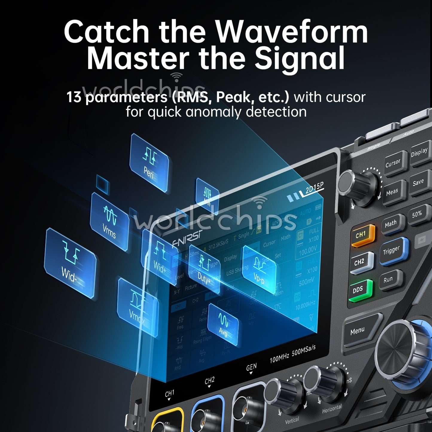 FNIRSI 2D15P Digital Multimeter Oscilloscope Signal Generator Duan Channel 100M