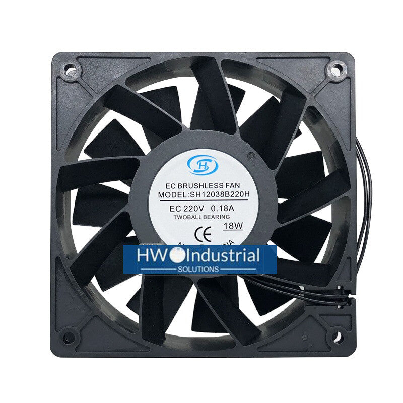 SH12038B220H EC220V 0.18A 12038 12CM Cabinet High Air Flow Cooling Fan