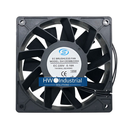 SH12038B220H EC220V 0.18A 12038 12CM Cabinet High Air Flow Cooling Fan