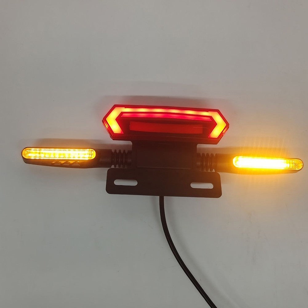 LED Tail Light for Two Wheeled Vehicles with Brake and Turn Signal Features