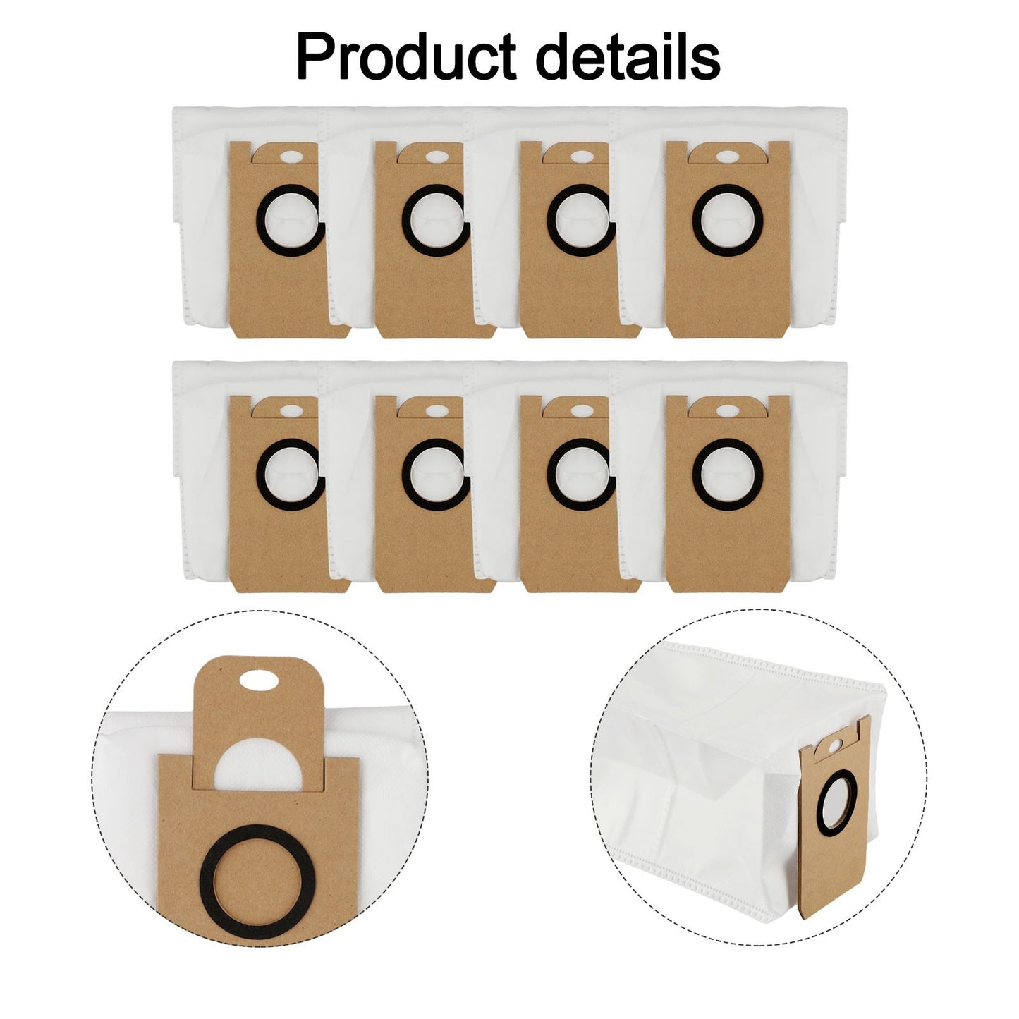 Easily Replaceable 3 5L Dust Bags for BObsweep For Dustin and For Orbi