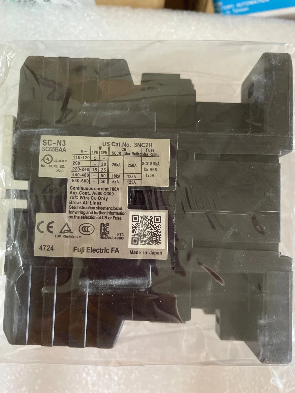 SC-N3 SCN3 FUJI Magnetic Contactor  free shipping #P