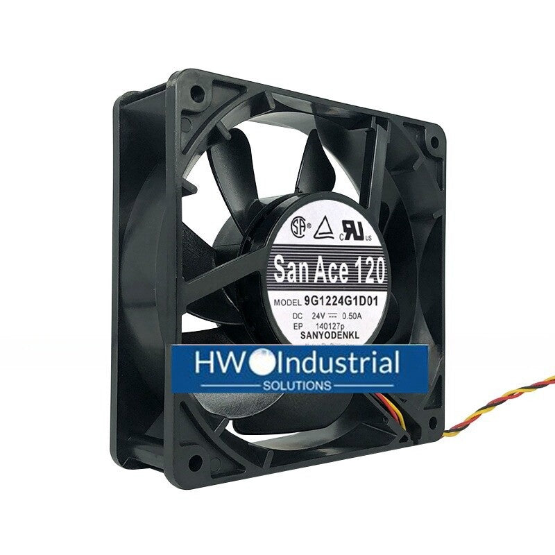SANYO 3-wire 9G1224G101 24V 0.50A 12038 12CM Inverter Cooling Fan