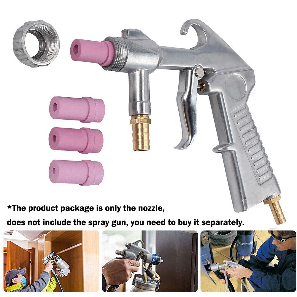 Metallurgical Casting Tip 10Pcs Ceramic Sandblaster Strong Wear Resistance