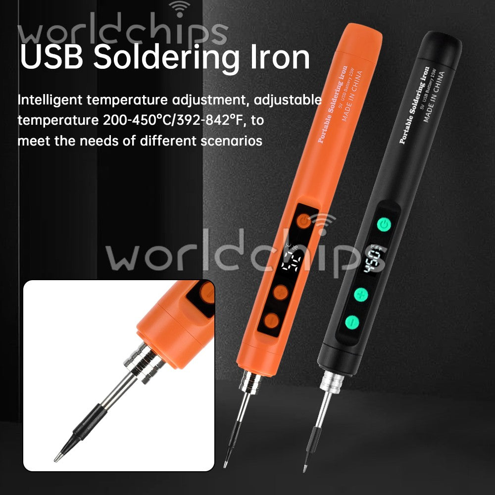 Smart Soldering Iron Kit Electronics Welding Irons Solder Tools Adjustable Temp