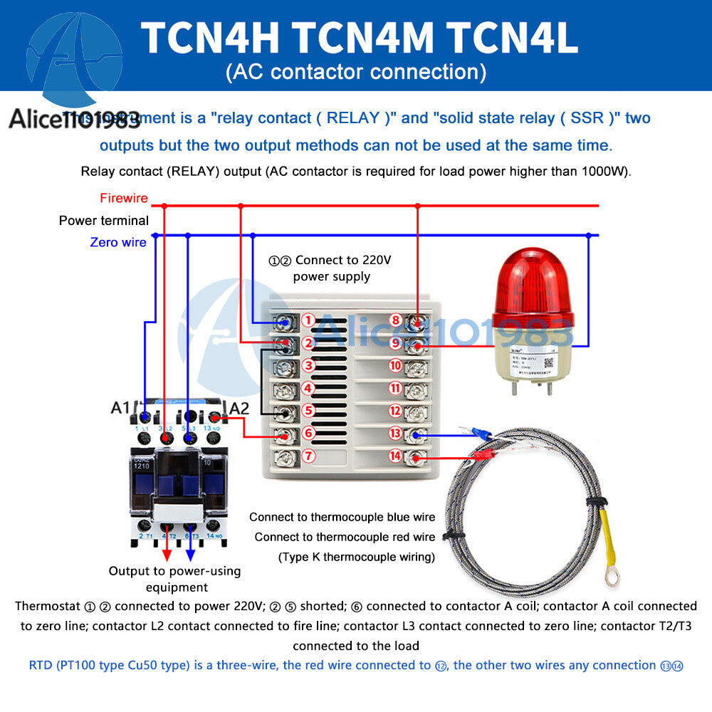 Digital PID Thermostat universal input Temperature Controller 0~1370℃ AC100~240V