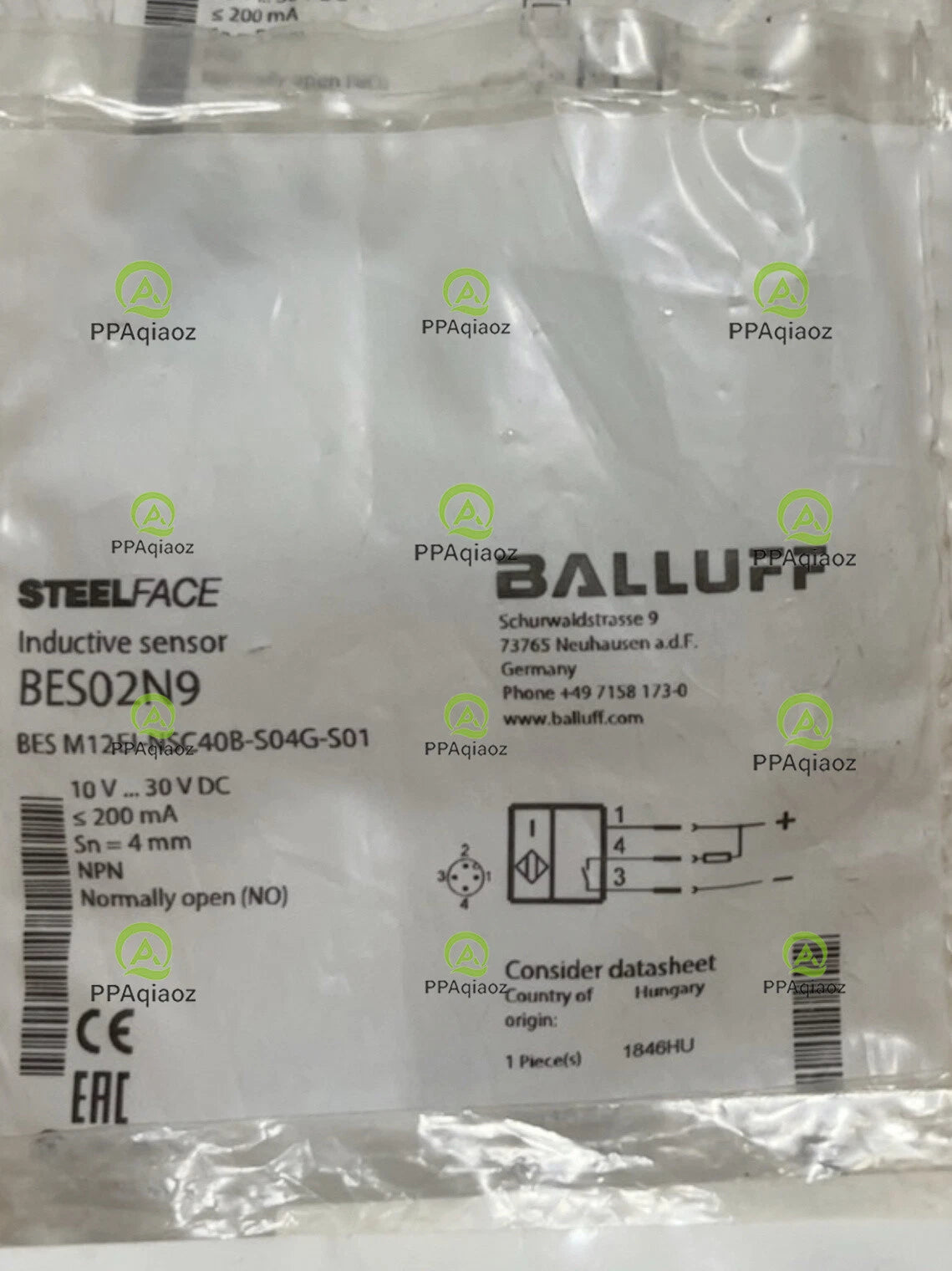 1Pcs    BALLUFF BES M12EI-NSC40B-S04G-S01（BES02N9）sensor Free transport