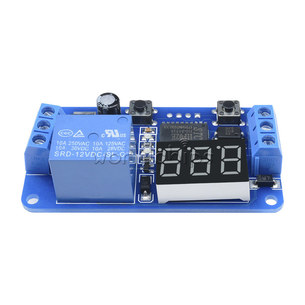 5PCS DC 12V LED Display Digital Delay Timer Control Switch Module PLC Automation
