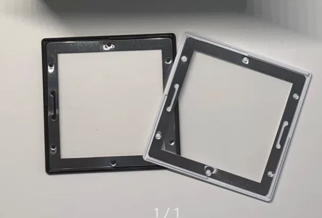 only 1set(1PCS Black + 1PCS White) Anti-ton  glass slide frame 6X6 not 1box