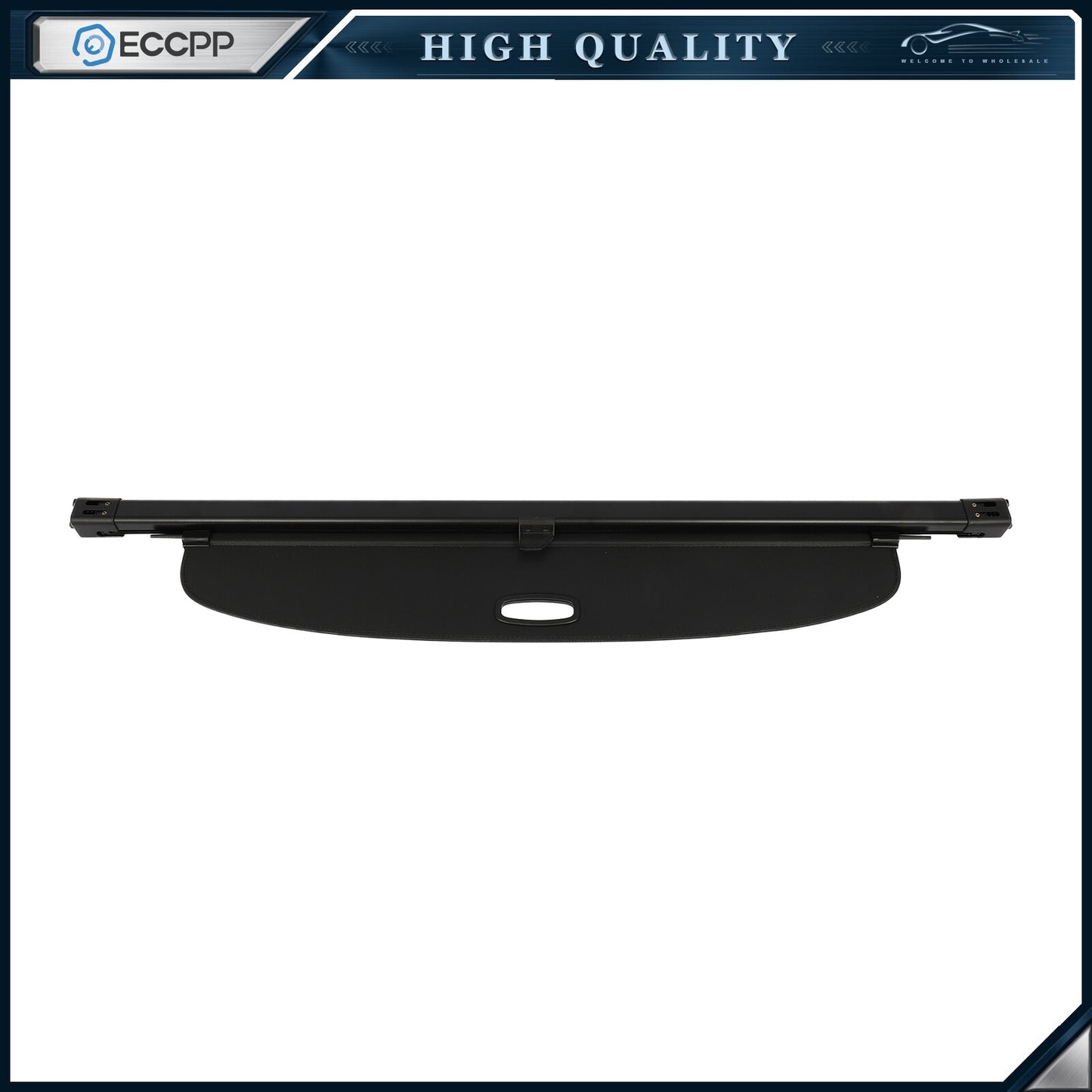 Car Rear Trunk Cargo Cover For Audi Q7 2016-2018 Security Shield Shade Black