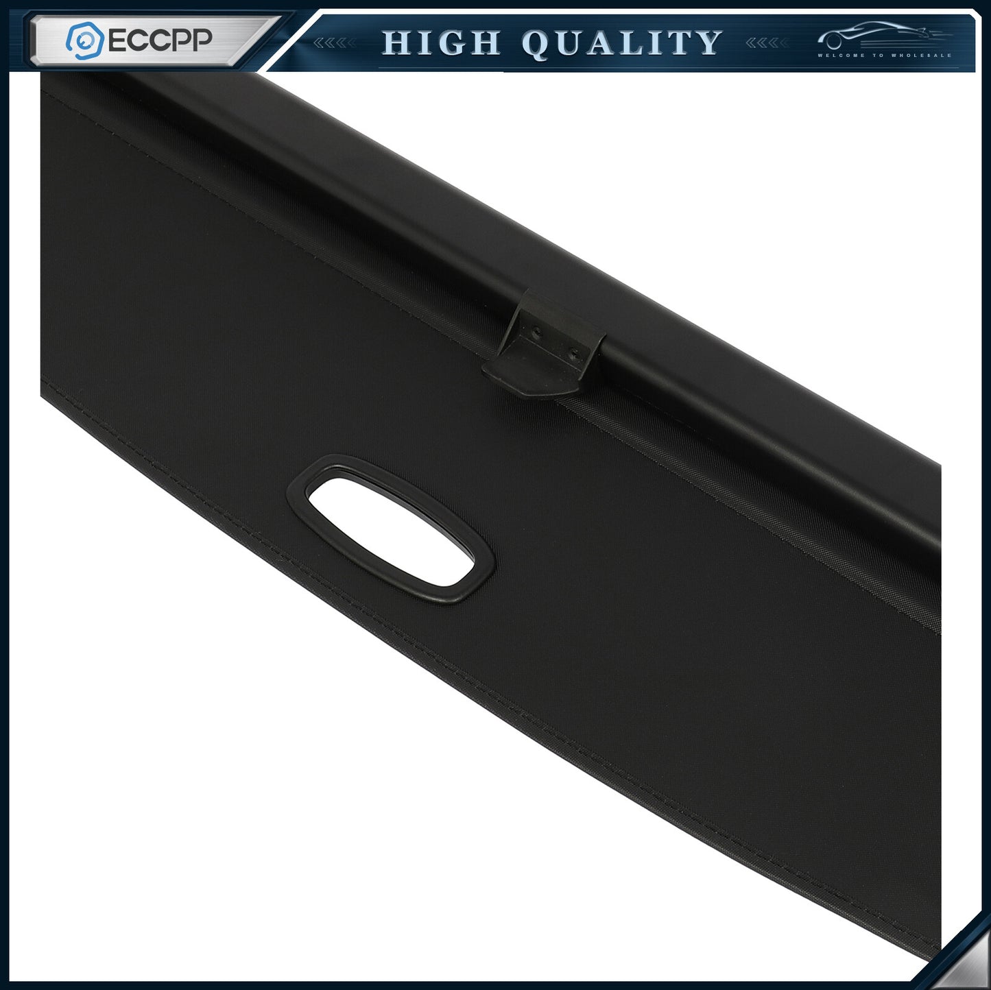 Car Rear Trunk Cargo Cover For Audi Q7 2016-2018 Security Shield Shade Black
