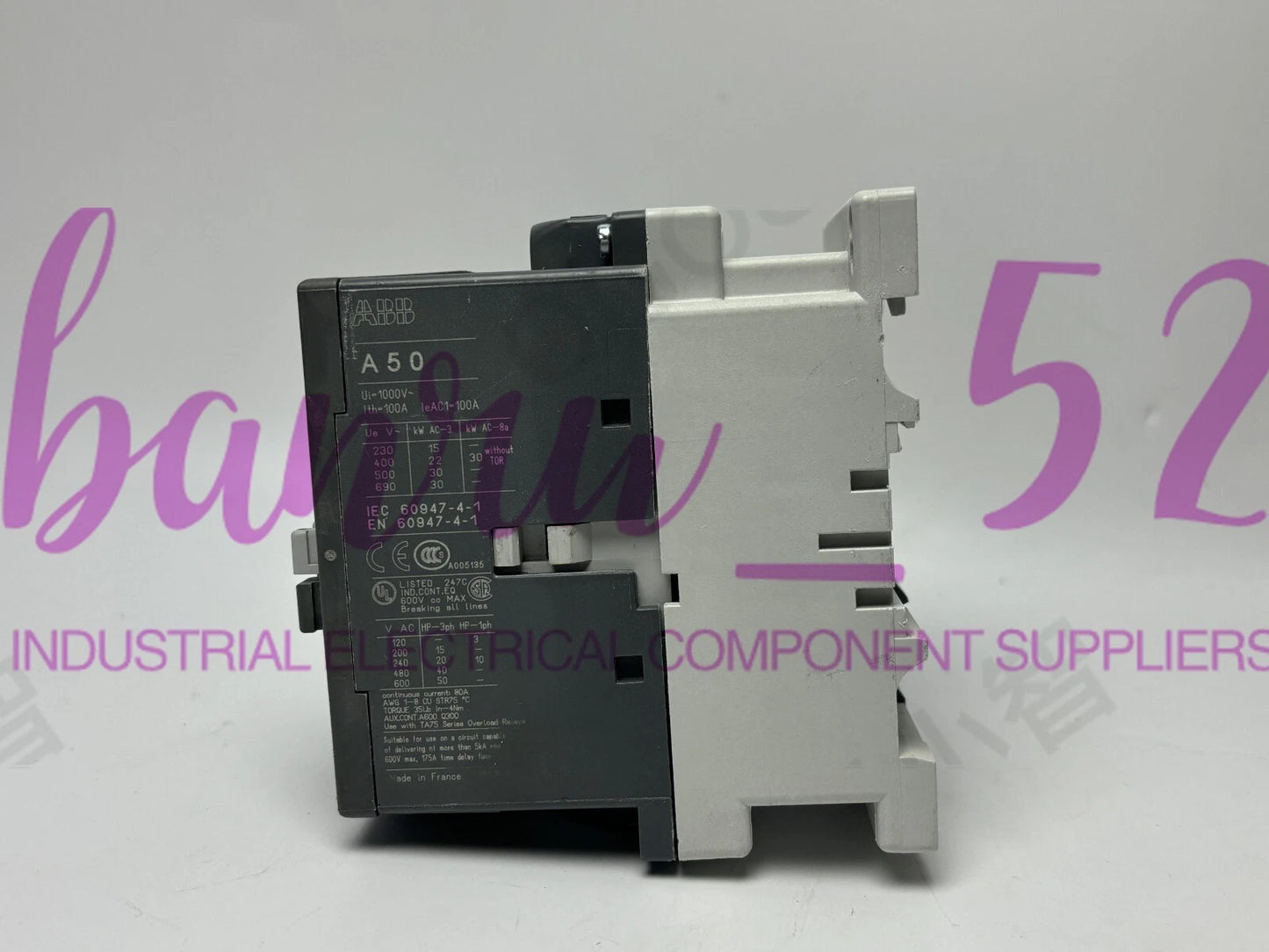 1PC  ABB A50-30-11 110V 50Hz / 110-120V 60Hz Contactor 1SBL351001R8411 #P