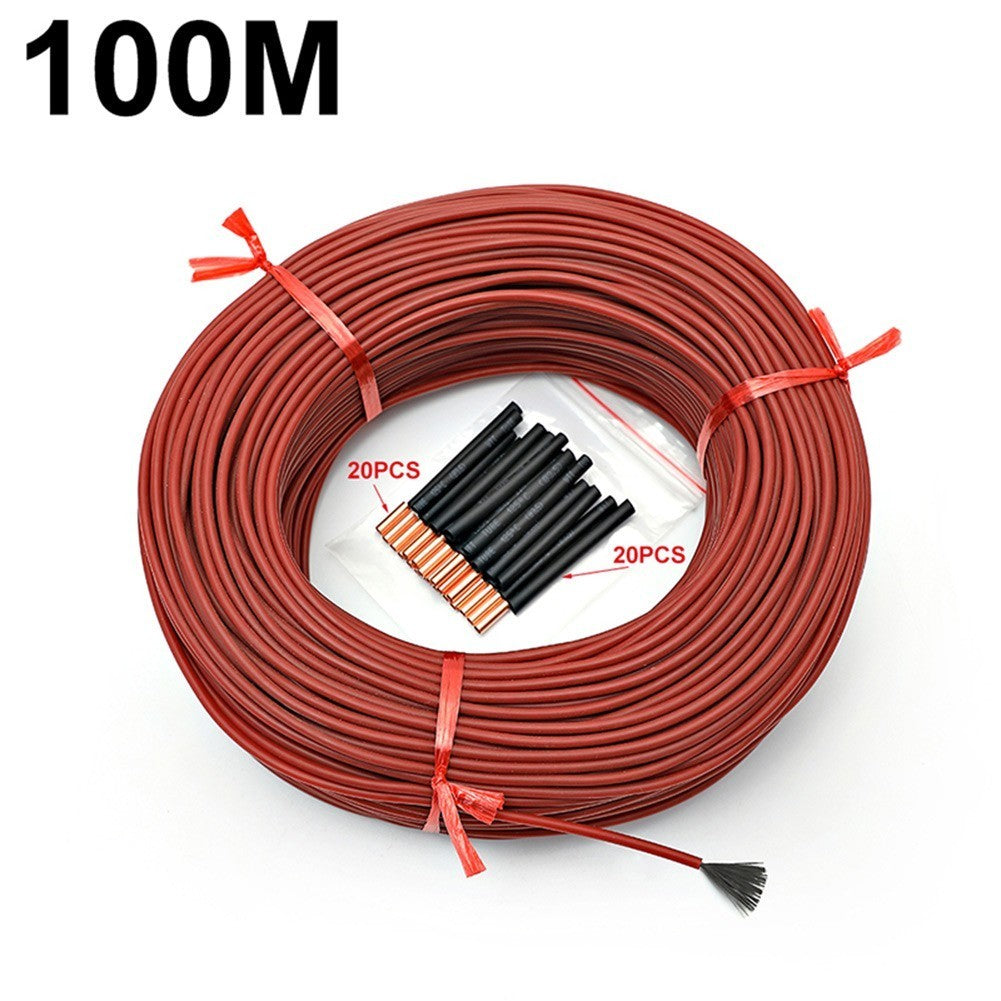 Cable Heating Wire Laboratory Replacement Silicone Rubber 12K Tools 25W/M