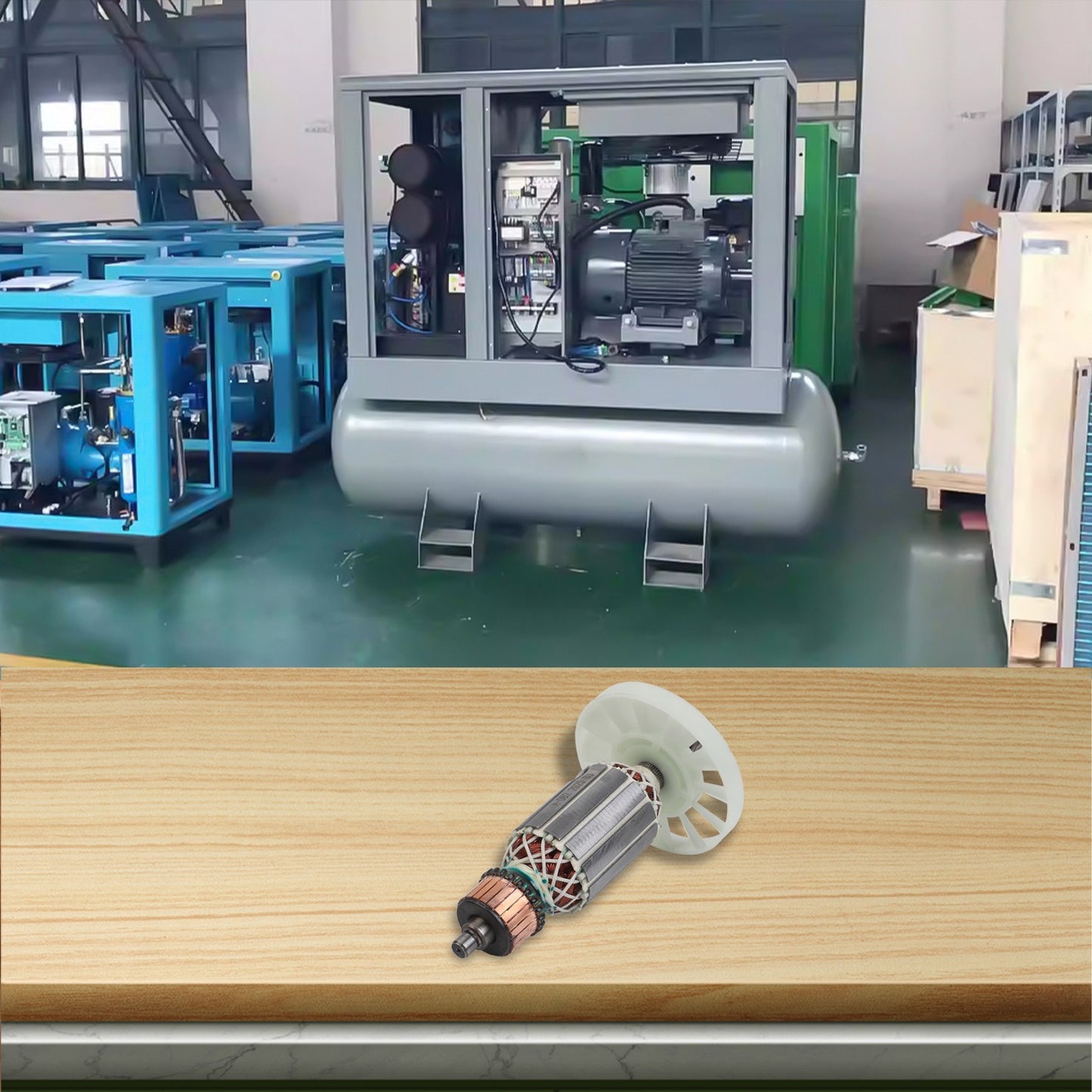 AC220V240V Armature Rotor Anchor Replacement for HM0810 For Electric Drill