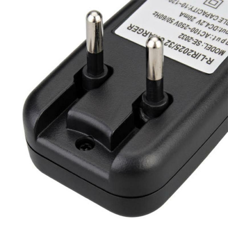100-250V Charger For 3.6V Rechargeable Lithium LIR2032 /2025 Cell Button Battery