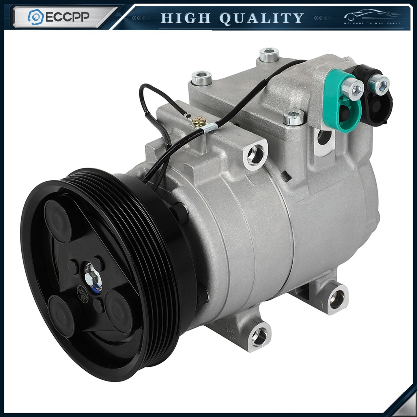 AC A/C Compressor For Hyundai Tiburon 2.7L 2003-2005 2006 2007 2008