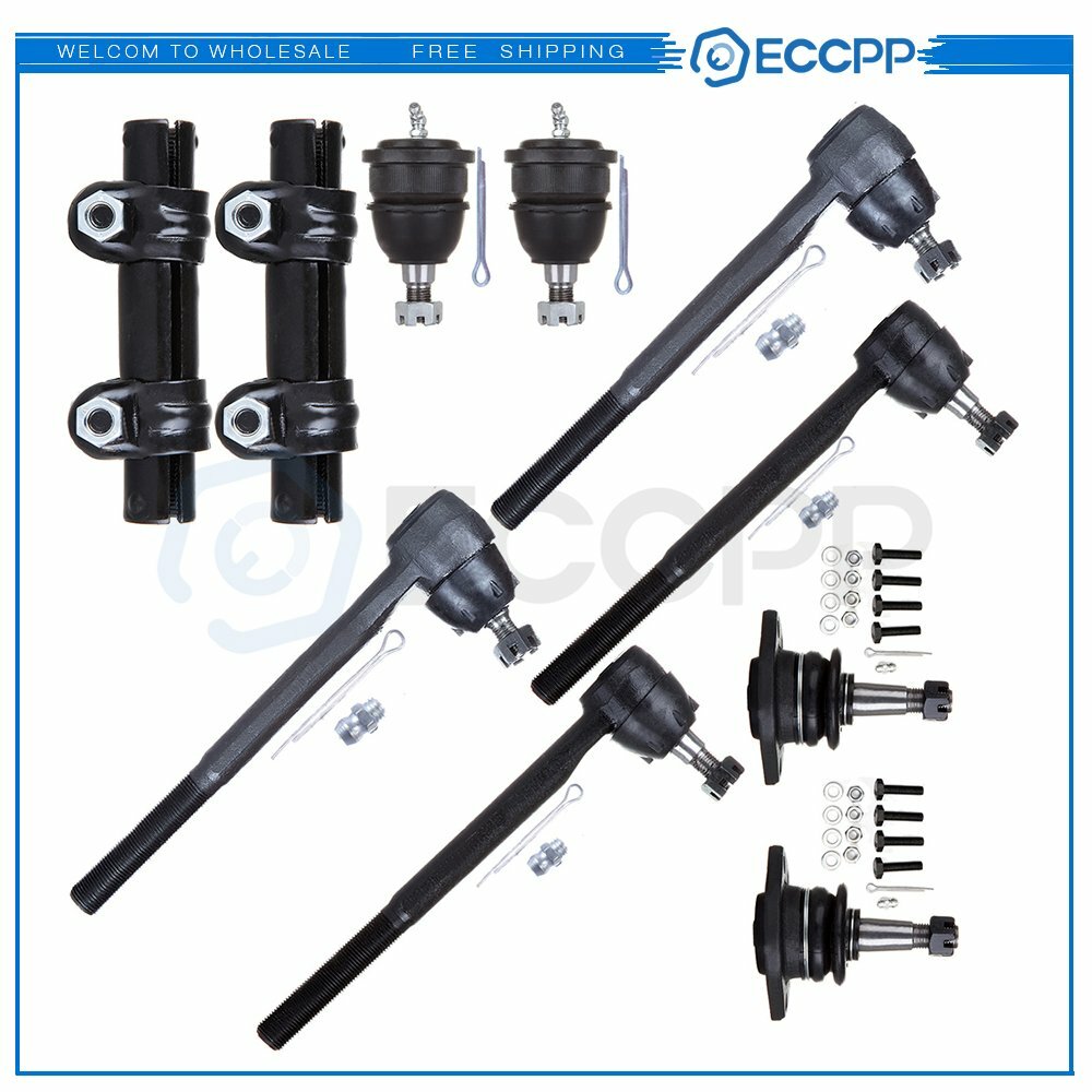 10Pcs Front Ball Joints Tie Rods Part Fits 1964-1970 Chevrolet Malibu Chevelle