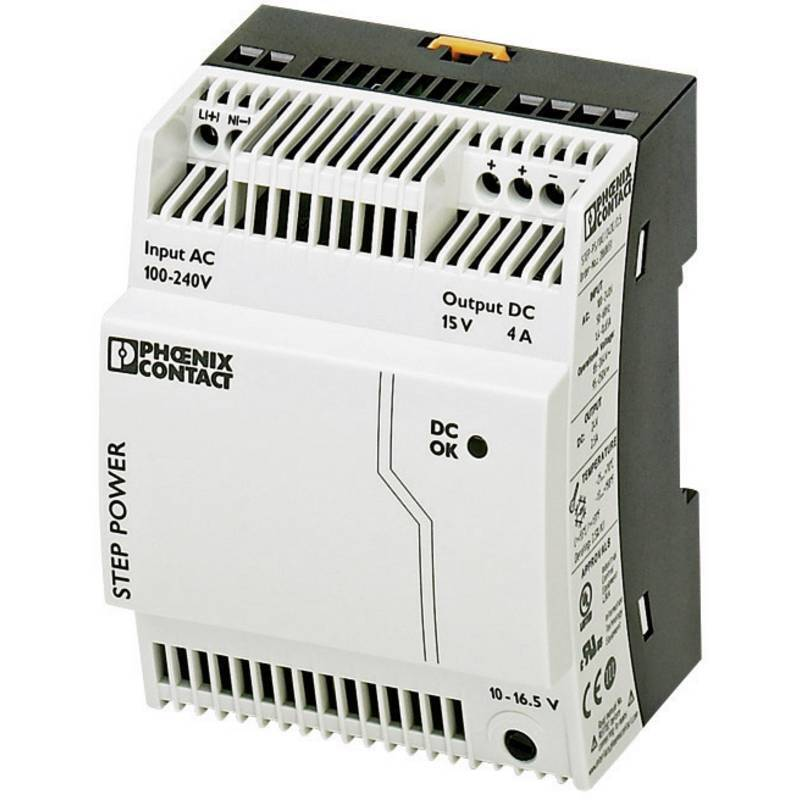 1pcs PHOENIX CONTACT Switching Power Supply STEP-PS/1AC/15DC/4 - 2868619