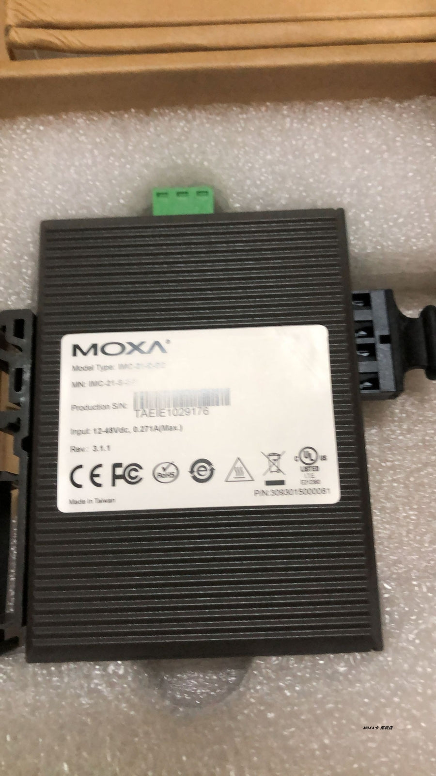 1pcs  MOXA IMC-21-S-SC Photoelectric Converter