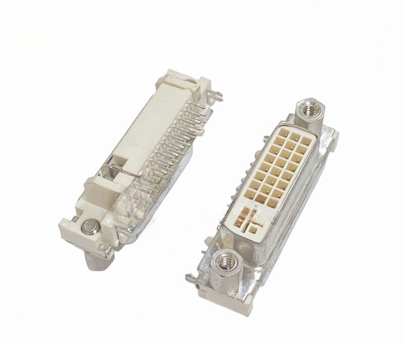 50PC QH11121-DAT0-4F 90 degree 24+5 female DVI socket motherboard plug