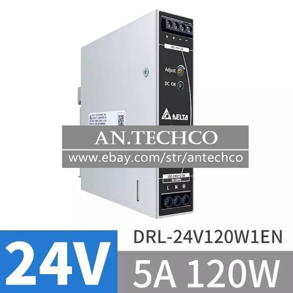 For DELTA Switching Power Supply Module Guide rail type DRL-24V120W1EN 24V 120W