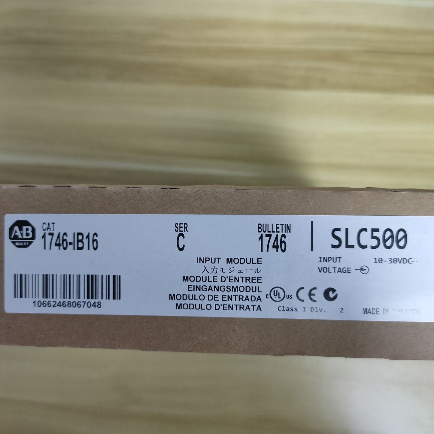 1*Allen Bradley  AB 1746-IB16 SER C SLC 500 Digital Input Module PLC 1746IB16