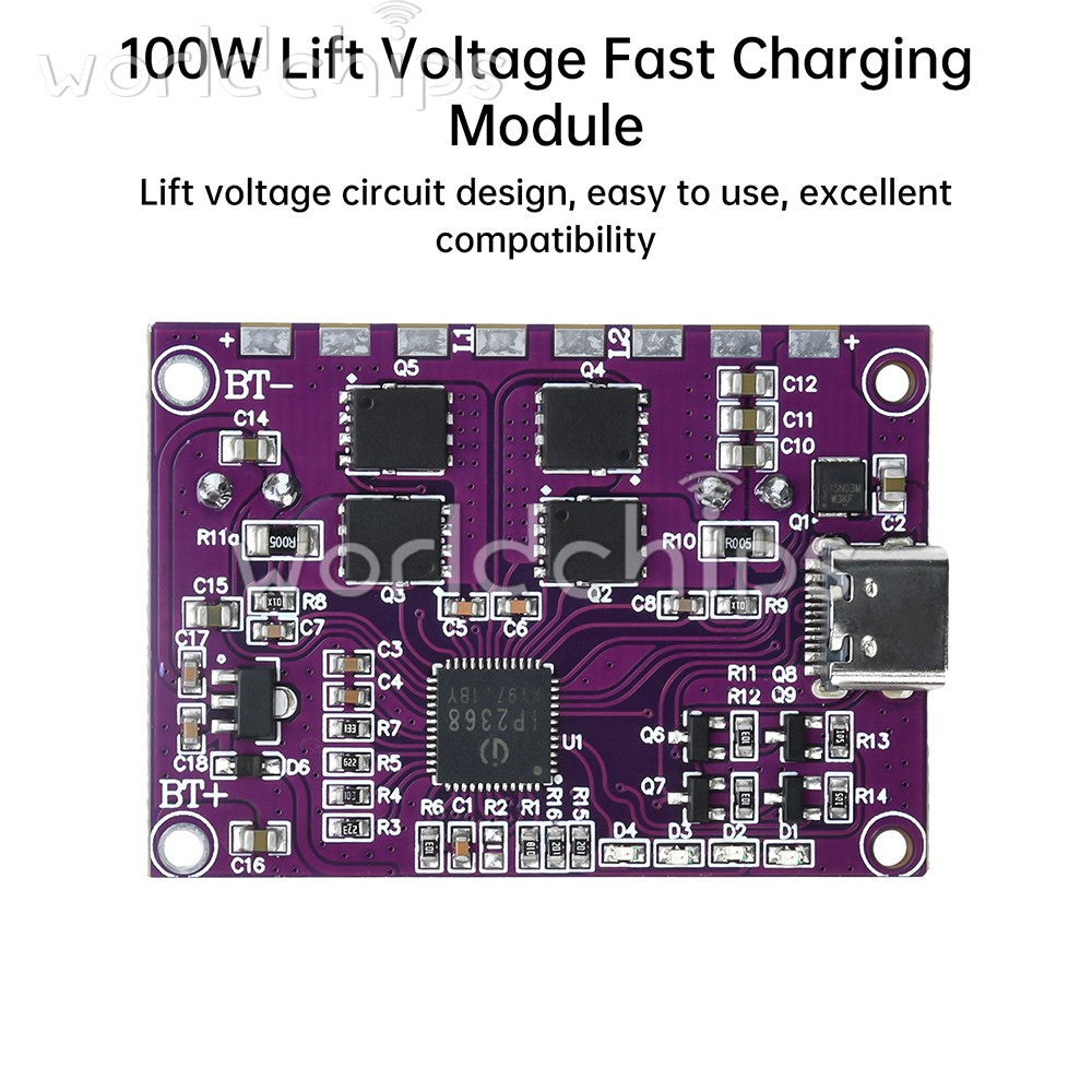 IP2368 Bidirectional High-Power Fast Charging Module Buck-Boost Module Type-C