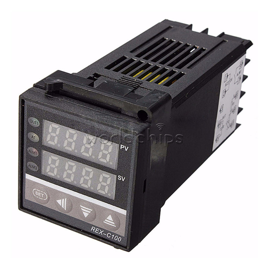REX-C100 SSR-40DA Relay Solid State Thermostat+K type Thermocouple+Heat Sink