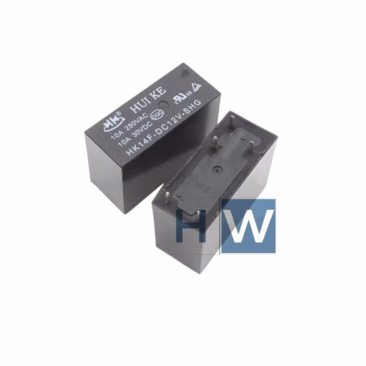 5Pcs  HK14F-DC12V-SHG 12VDC One Set Conversion 5-pin 10A250VAC Relay HUIKE