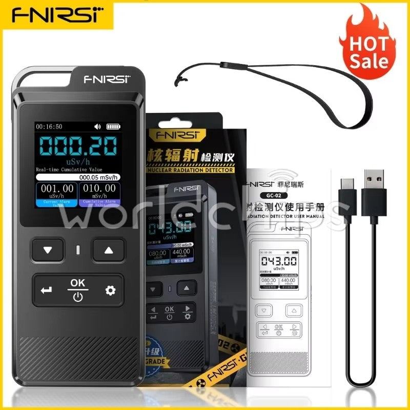 FNIRSI GC-02 Nuclear Radiation Detector Professional Geiger Miller Counter