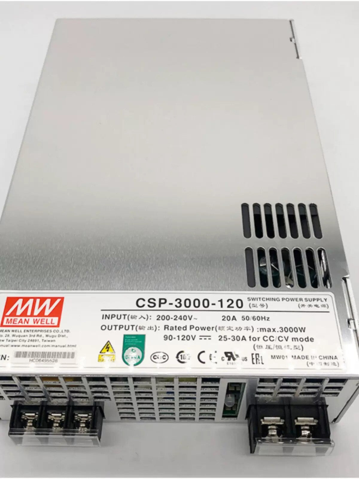 1/piece CSP-3000-120 3000W 120V 25A MEAN WELL Switching Power Supply
