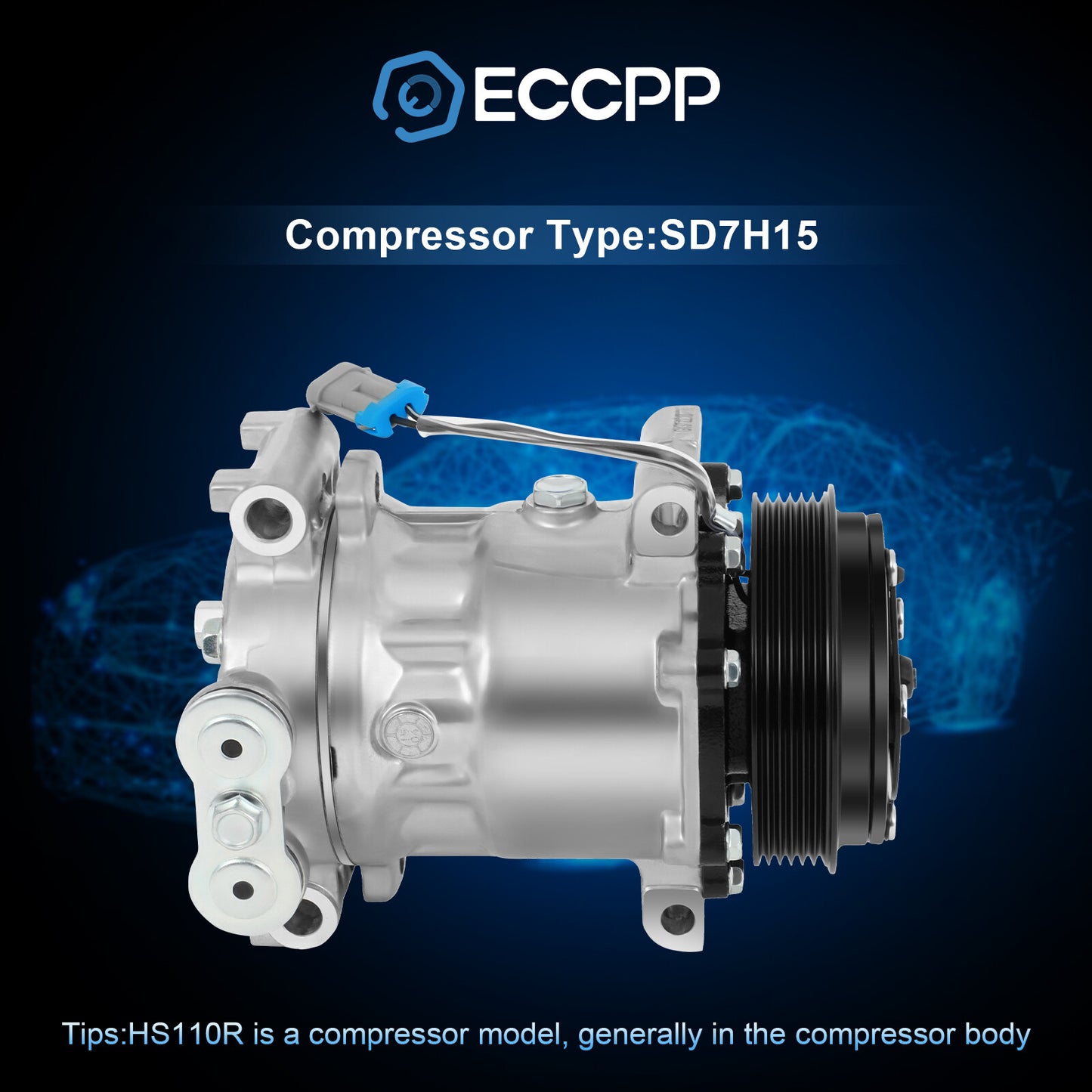 A/C AC Compressor Fits Chevy GMC C1500 Cadillac Escalade Isuzu Oldsmobile