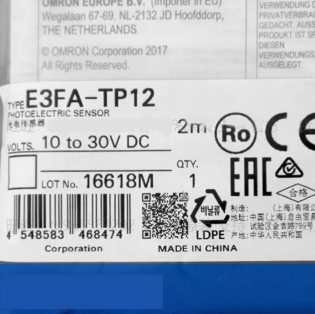 1PCS Omron E3FA-TN11 E3FA-TN12 E3FA-TP11 E3FA-TP12 E3FA-TN21 E3FA-TP21 E3FA-TP22