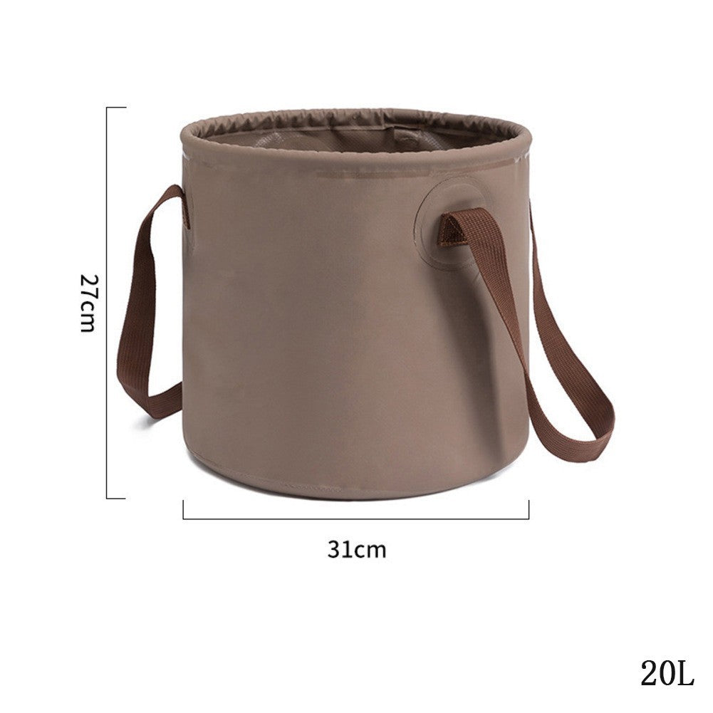 Multi Use Folding Bucket Collapsible Water Container for Hiking Fishing Camping