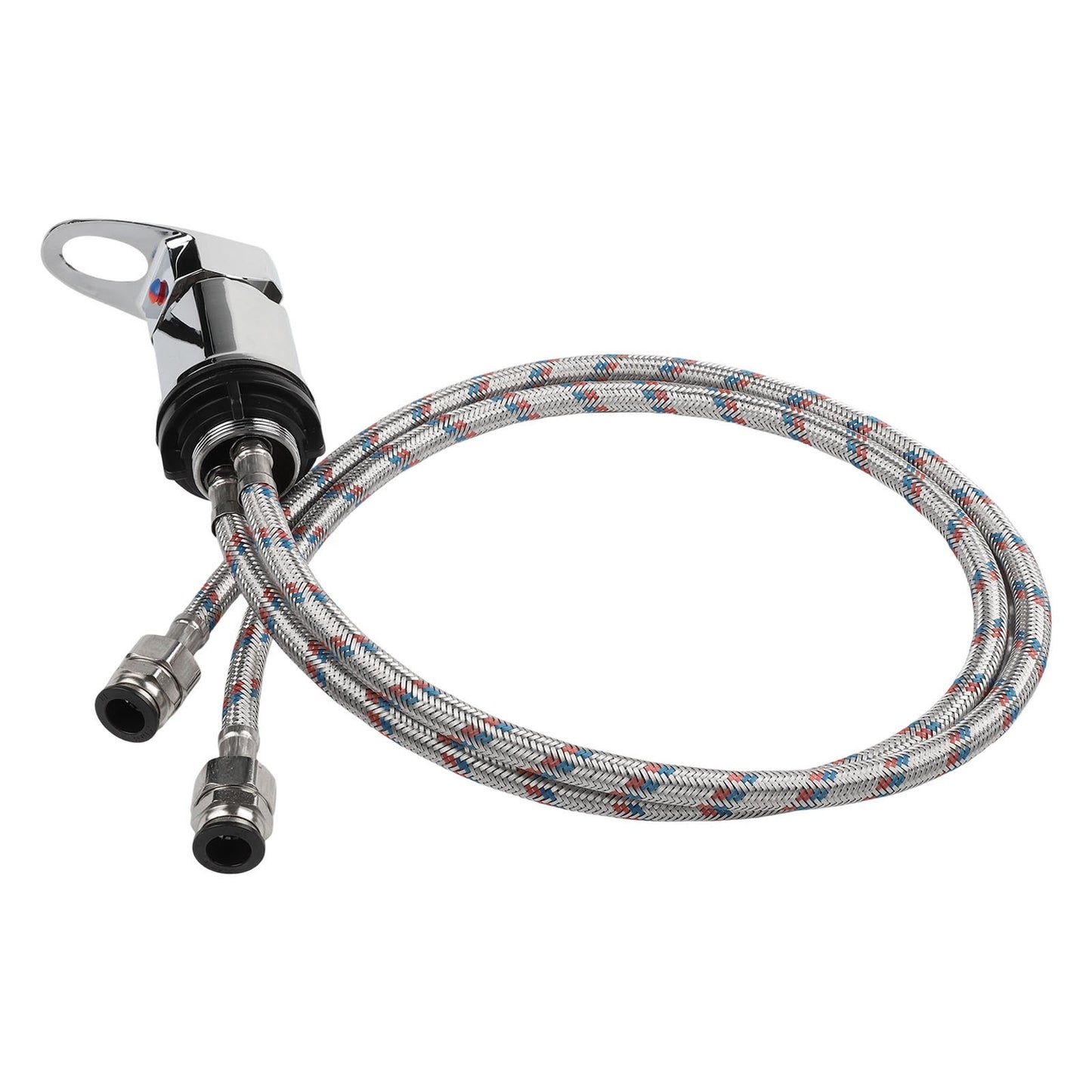 Shower Mixer Tap with 800mm Stainless Steel Tails for Motorhomes and Campervans