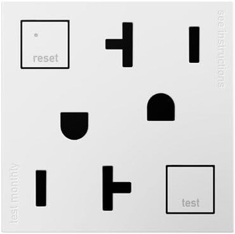 GFCI Outlet 20A, Tamper-Resistant & Self-Test, White, 4-Pack