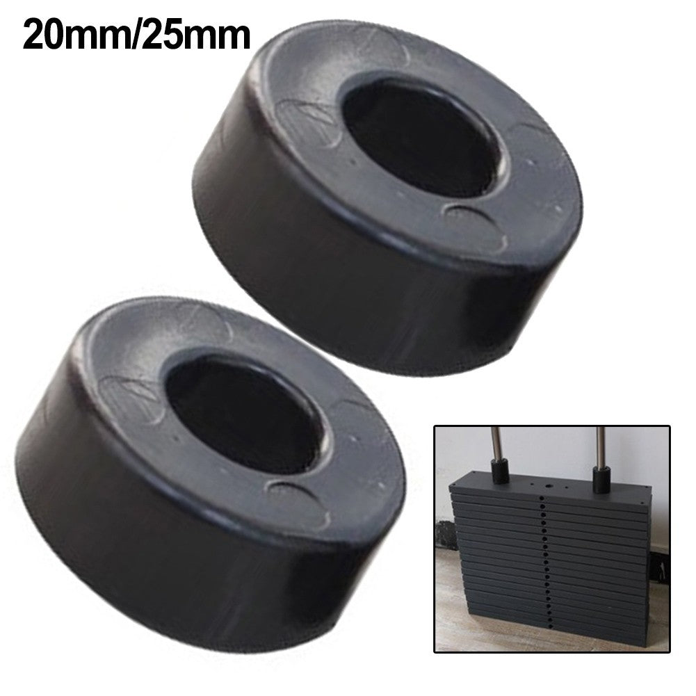 Weight Stack Selecting Rod Rubber Spacers 2pcs Shock Absorbing Gym Accessories